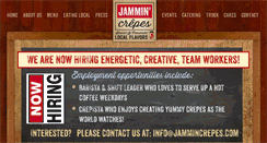 Desktop Screenshot of jammincrepes.com